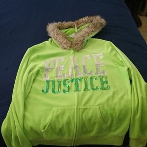 Justice neon jacket